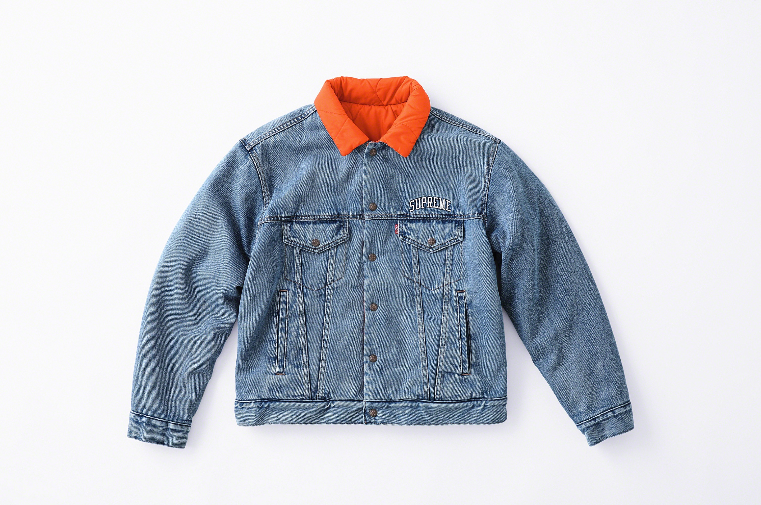 Supreme®/Levi's® Quilted Reversible Trucker Jacket view 11